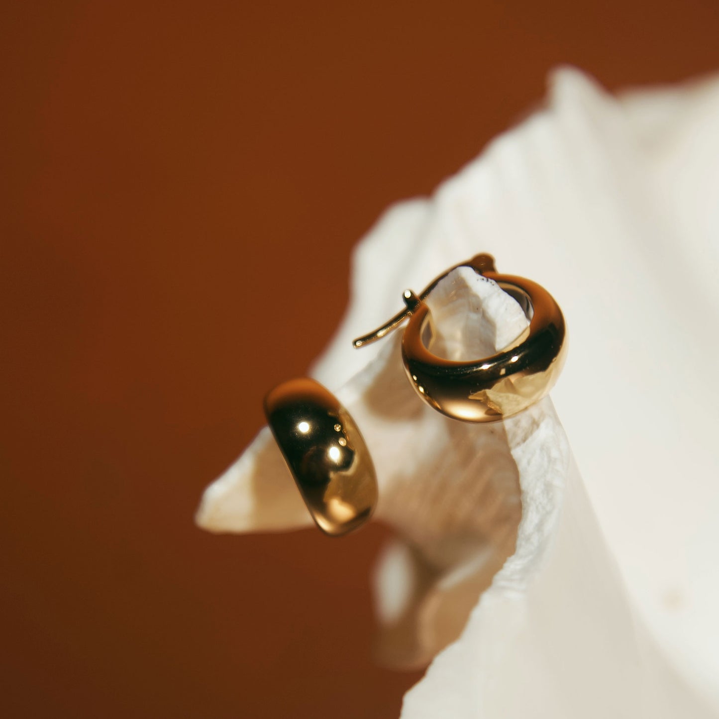 18k Gold Vermeil Muse French Hoop Earrings