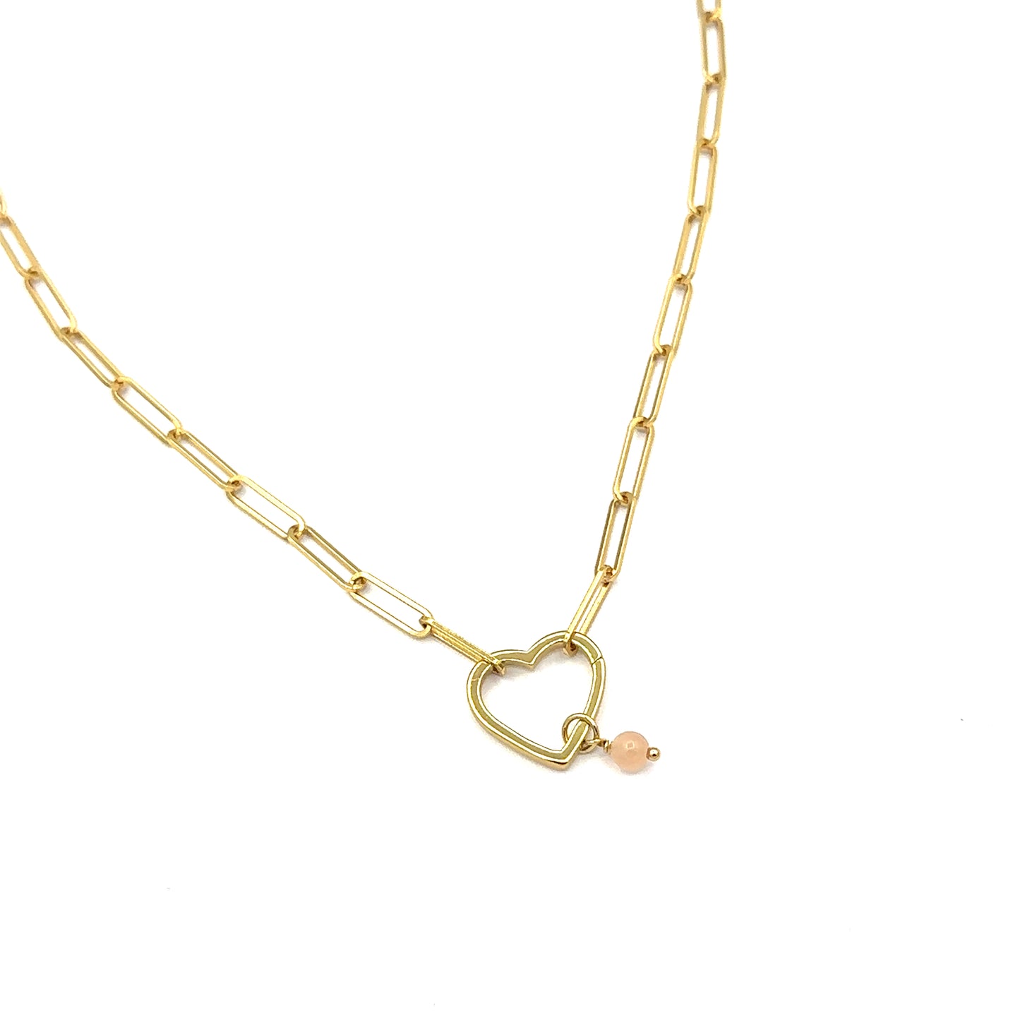 18k Gold Vermeil Sweetheart Paperclip Chain Necklace