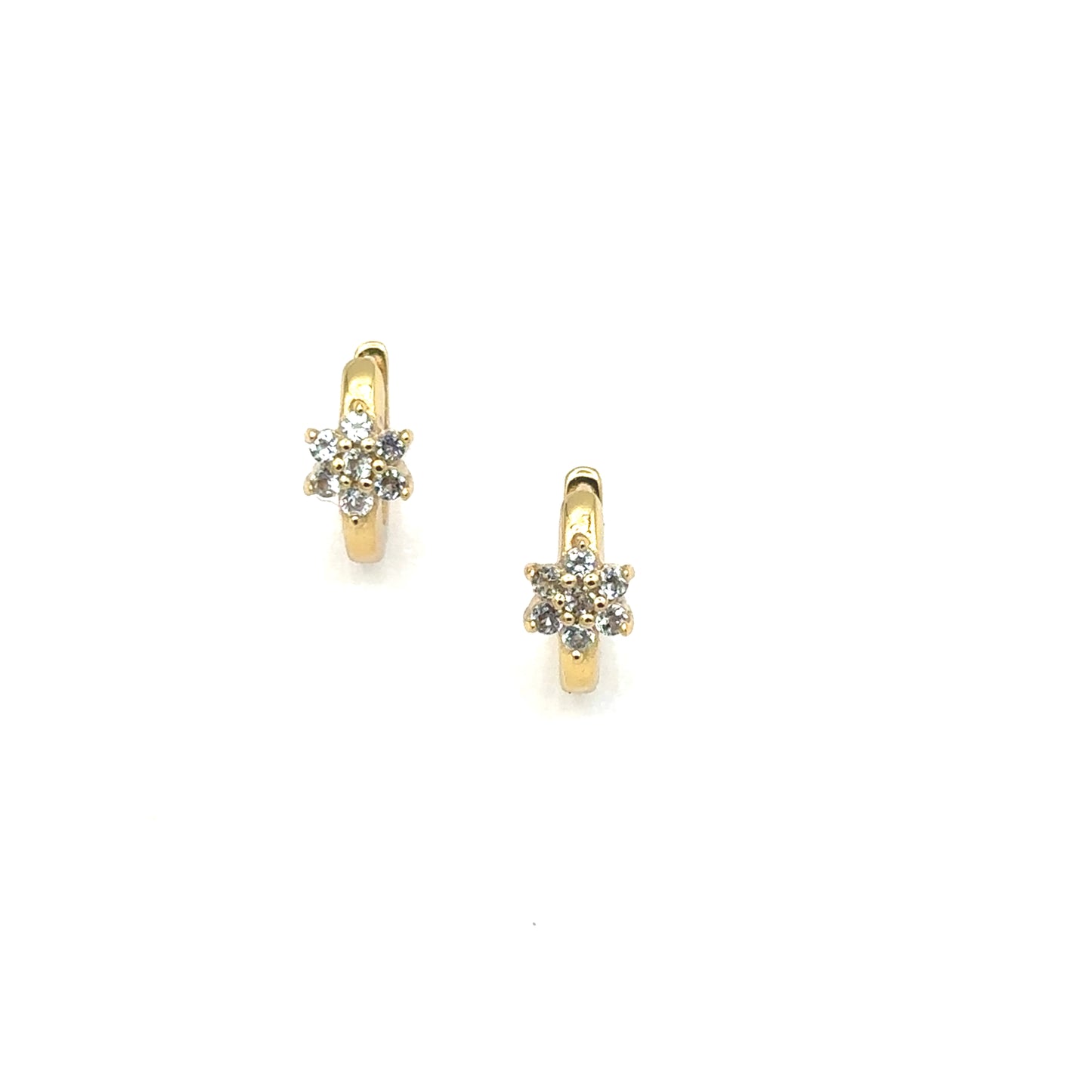 18k Gold Vermeil Twilight Topaz Huggies