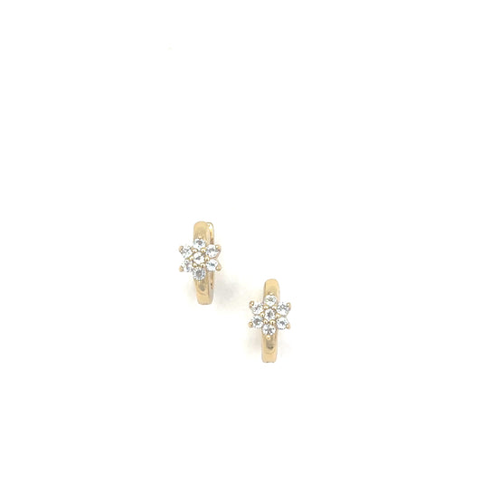 18k Gold Vermeil Twilight Topaz Huggies